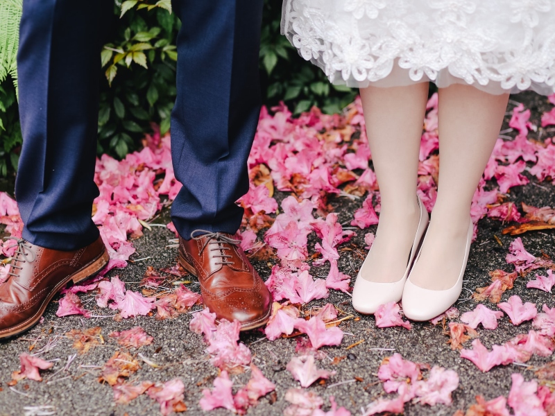 Flowers on marriage ceremony
