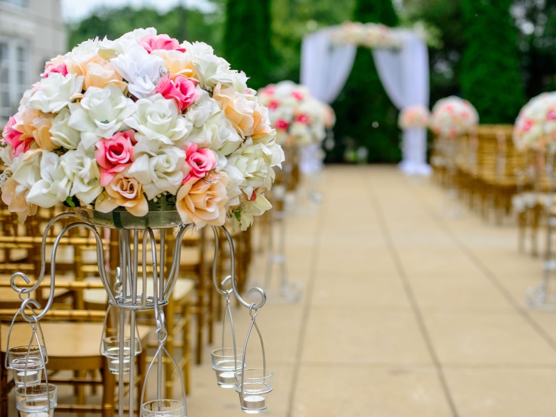 Marriage ceremony flower decoration
